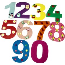 Eğitici Keçe Sayılar 0-9 – Okul Öncesi Sayı Kavramı Materyali