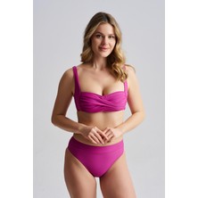 AQUAVİVA Aquaviva Kadın Luna Straplez Askılı Bikini Takımı Vişne