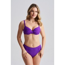 AQUAVİVA Aquaviva Kadın Nadia Kaplı Balenli Bikini Takımı Mor