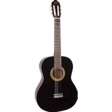 Valencia VC104TBK 4/4 Siyah Klasik Gitar Ebonize Maple Parmak Tahtası ile Yüksek Ses Kalitesi