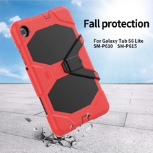 Gray Line Gry  Samsung Galaxy T500 Tab A7 10.4 Kılıf Griffin Tablet Kapak - Kırmızı Nel1