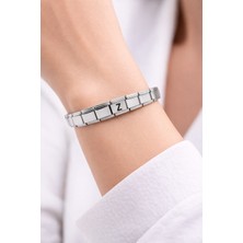 Youday Accessories Kişiye Özel Z Harfli Çelik Bileklik – Paslanmaz Çelik Bileklik, Zarif Minimal Harf Bileklik