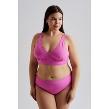 AQUAVİVA Aquaviva Kadın Büyük Beden Valeria Toparlayıcı Bikini Takımı Lila