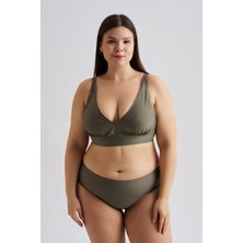 AQUAVİVA Aquaviva Kadın Büyük Beden Valeria Toparlayıcı Bikini Takımı Haki Yeşil