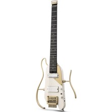 Donner Hush x Pro Elektro Gitar (White Luxe)