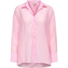 Only Kadın Bol Kesim Pembe Gömlek - 15369483