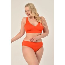 AQUAVİVA Aquaviva Kadın Büyük Beden Valeria Toparlayıcı Bikini Takımı Turuncu
