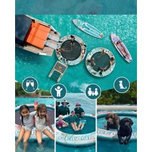 Cetana Sup Deniz Hamağı 274 cm Çapında 320 kg Kapasiteli Şişme Sup Hamak Tekne-Havuz-Kıyı Kullanımına Uygun