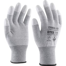Rock Safety Rock Parmak Ucu Kaplı Esd Eldiven (12 Adet)