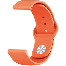 Gpack Mi Redmi Watch 5 Lite Kordon Kayış Mat Silikon 22/KRD11E Turuncu