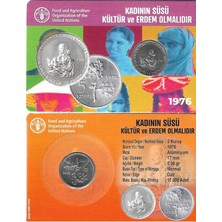 Emir Koleksiyon Coin & Paper Collection Türkiye 1976 Yılı Kadının Süsü Kültür ve Erdem Olmalıdır 5 Kuruş Fao Koleksiyon Para Çil ( Unc )
