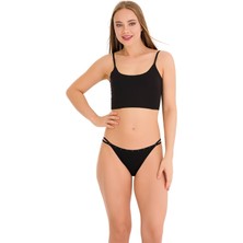 New Lilla 1025 Çift İp-Taş Detaylı  6'lı Bikini Külot Paketi
