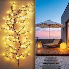 Gaman Güneş Enerjili 144 LED 8 Mod Dekoratif Ağaç Lamba -Dış Mekan Bahçe & Teras Süsü ve Aydınlatması