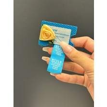 Gönülden Tasarım Kabartma Gül Çiçekli Arma Dikiş Aksesuarı 6x5 cm