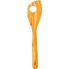 Hakiki Kişiye Özel Zeytin Delikli Spatula 28 cm