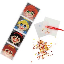 Gray Line Gry 4IN1NESSIWORLD Princess Pixel Pixel Boncuk Aktivite ve Oyuncak Seti Nel1