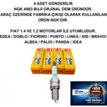 Ngk 4983 Buji Fiat 1.4 -1.2 Egea Doblo Fiorino Punto Linea 500 Bravo Palio Panda Idea