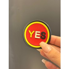 Gönülden Tasarım 5 cm Silikon Yes Yazılı Arma Dikiş Aksesuarı