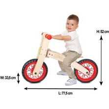 Gray Line Gry 02 001 Nessiworld Freestyle Cycle - Ahşap Bisiklet Pedalsız / +24 Ay Nel1