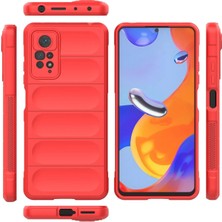 Gray Line Gry  Xiaomi Redmi Note 11 Pro Kılıf Optimum Silikon - Kırmızı Nel1