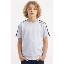 Modanino Erkek Çocuk Omuz Biyeli ve Yazılı T-Shirt 8-12 Yaş 12558
