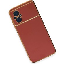 Gray Line Gry  Xiaomi Poco M5 Kılıf Volet Silikon - Kırmızı Nel1