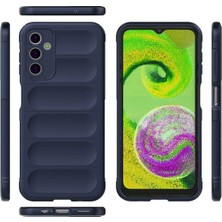 Gray Line Gry  Samsung Galaxy A14 4g Kılıf Optimum Silikon - Lacivert Nel1