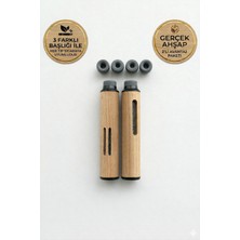 2’li Masif Kayın Ağacı Lüks Sigara Tutucu Seti – Kül Hapsetme Özellikli ve Isı Yalıtımlı Premium Küllük: Araç Içi, Ofis ve Ev Için Özel Tasarım Cnc Alüminyum Başlıklı Taşınabilir Set