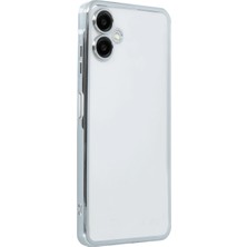 Gray Line Gry  Samsung Galaxy A06 Kılıf  Lensli Silikon - Gümüş Nel1