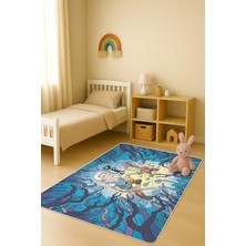 Dolce Mariee Modern Dijital Baskı Kaymaz Taban Çocuk ve Genç Odası Halısı H0546