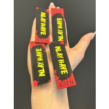 Gönülden Tasarım 4 Adet Yazılı Tasarım Arma Set 8x2 cm