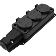 Byes Kauçuk 3 Lü Grup Priz 1X16A IP54