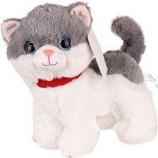 Gray Line Gry KZL-2311010 Peluş Miyavlayan Kedi -Kızılkaya Oyuncak Nel1