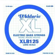 D'addario XLB125 Bass Tek Tel B-(si) Xl Nickel Wound 0.125