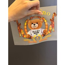 Gönülden Tasarım Ütü Ile Yapışan Ayı Transfer Baskı Arma 14X10 cm