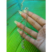 Gönülden Tasarım Gümüş Renk Takı Zinciri Şerit 100X0,60 cm