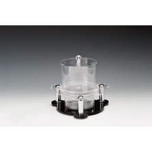 Biradlı Buz Kovalı Akrilik Teşhir Standı