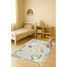 Dolce Mariee Modern Dijital Baskı Kaymaz Taban Çocuk ve Genç Odası Halısı H0712