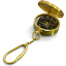 Store Mania Pirinç Kaptan Pusulası Tasarım Anahtarlık STRMIA-RSTTT34