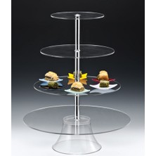 Biradlı Dört Katlı Yuvarlak Teşhir Standı