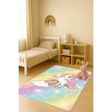 Dolce Mariee Modern Dijital Baskı Kaymaz Taban Çocuk ve Genç Odası Halısı H0680