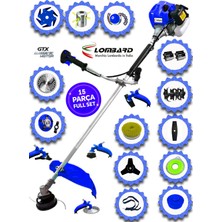 Cros Lombard Italy Seravıo 618X Seri Yan Tırpan+ Akrobat Çapalama + Toprak Eşeleme 15 Parça Komple Set