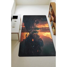 Dolce Mariee Modern Dijital Baskı Kaymaz Taban Çocuk ve Genç Odası Halısı H0813