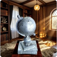 Ayder Online Satış 14 cm -25 cm  Ebatlarında Kırılmaz Polyester,kitap Üstü Dünya  Biblosu