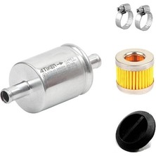 Atiker LPG Filtre Bakım Seti Smart Araç Modeli İçin 12x12mm Gaz Kesici Filtre ve Kelepçeler