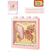 Gray Line Gry LZ-1960 Nessiworld Pembe Kelebek Çerçeve 822 Parça Block Oyuncak Nel1