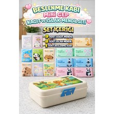 M&H Beslenme Set: 1 Adet Beslenme Kabı, 9 Adet Kağıt Mendil ve 8 Adet Islak Mendil - Ofis Okul Kamp