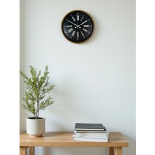 MegaSepet Mey Ithalat® 36 cm Kahverengi Dekoratif Duvar Saati