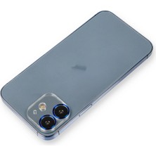 Gray Line Gry  iPhone 12 Metal Kamera Lens Koruma Cam - Mavi Nel1