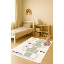 Dolce Mariee Modern Dijital Baskı Kaymaz Taban Çocuk ve Genç Odası Halısı H0699